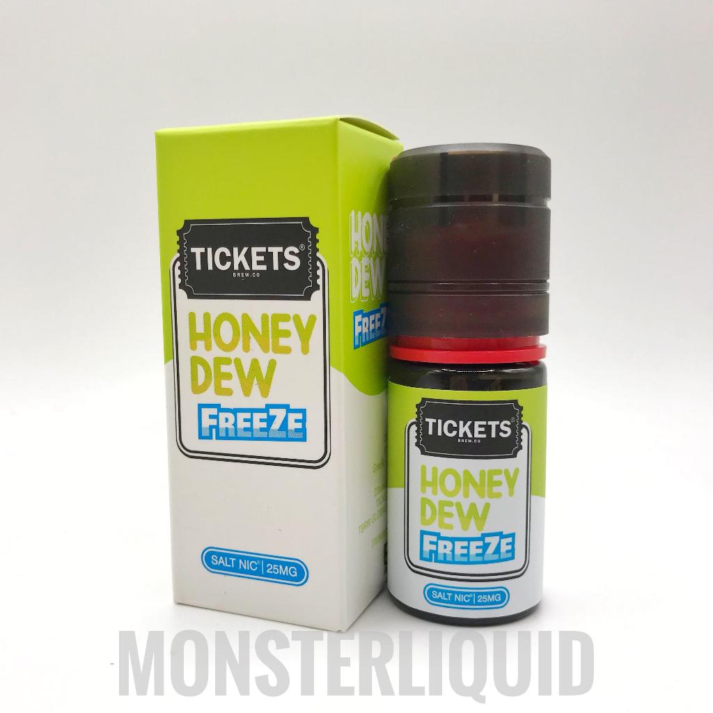 [ SALT NIC ] TICKETS BREW HONEYDEW FREEZE BY EJM 25MG 30ML LIQUID