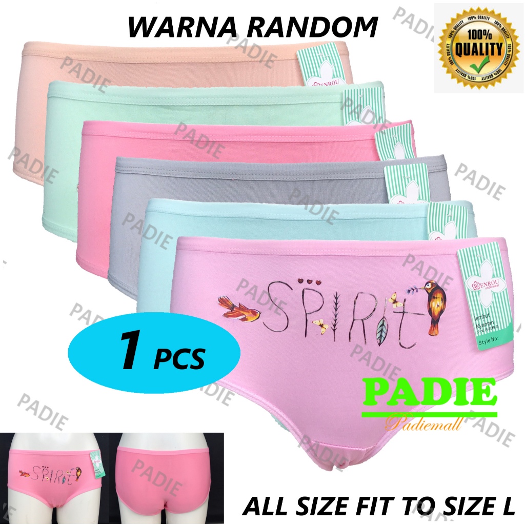 NEW 1 PCS Celana Dalam/ CD Wanita Remaja WEN ROU SPIRIT / CD Perempuan ALL SIZE FIT TO Size L