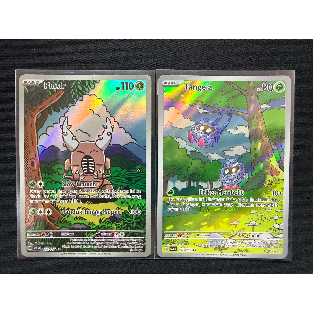 Tangela AR + Pinsir AR Pokemon tcg Frandi