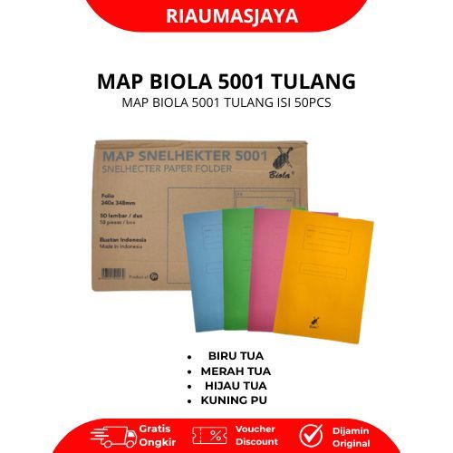 Map Biola 5001 Tulang / Stopmap/ Map Kertas