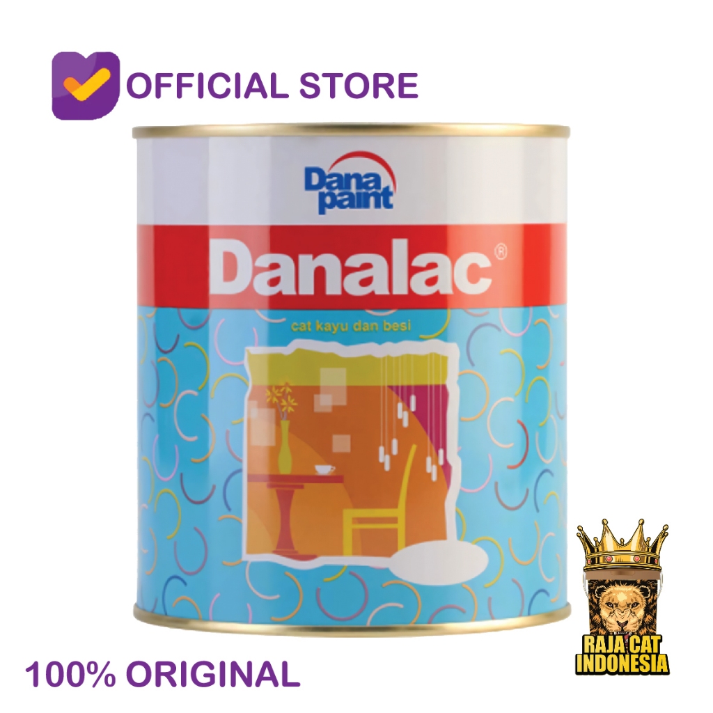 CAT MINYAK KAYU DAN BESI | DANALAC 1 KG | KEMASAN KALENG