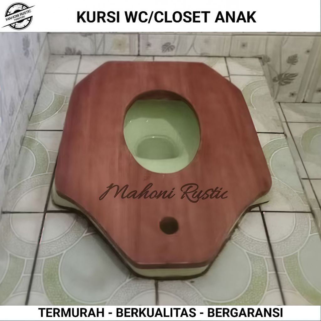 Kursi wc closet anak kursi wc jongkok anak (salak brown)