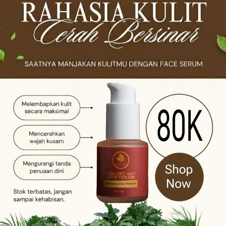 NC Glow Radiant Perfect Glow Serum Solusi Kulit kusam Flek Berjerawat BPOM Halal