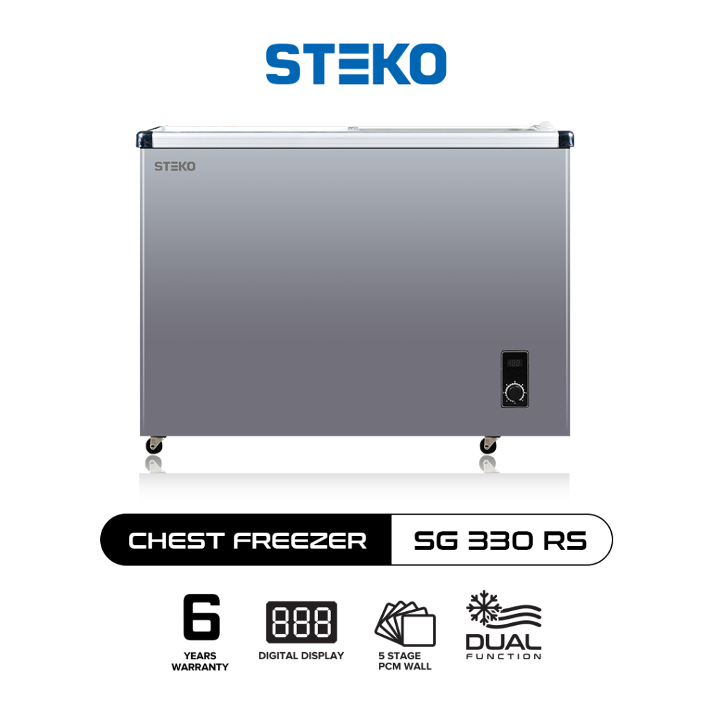 FREEZER BOX STEKO 300 LITER SLIDING KACA - SG 330 RS