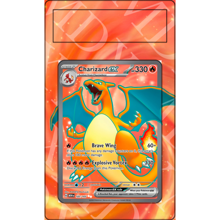 Charizard Ex #183 Pokemon Scarlet & Violet 151 (Extended Art)