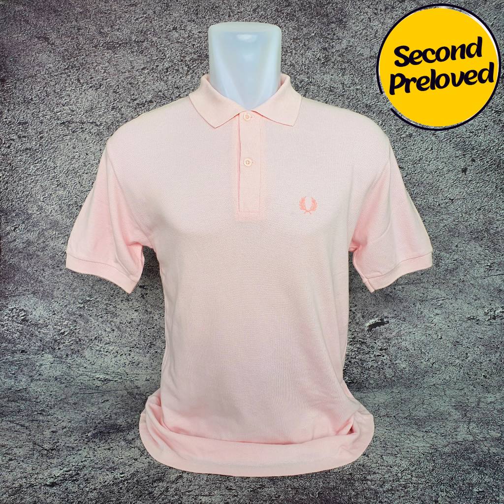 Baju Kaos Polo FRED PERRY - Size S / Lebar 48 cm - Original - Second