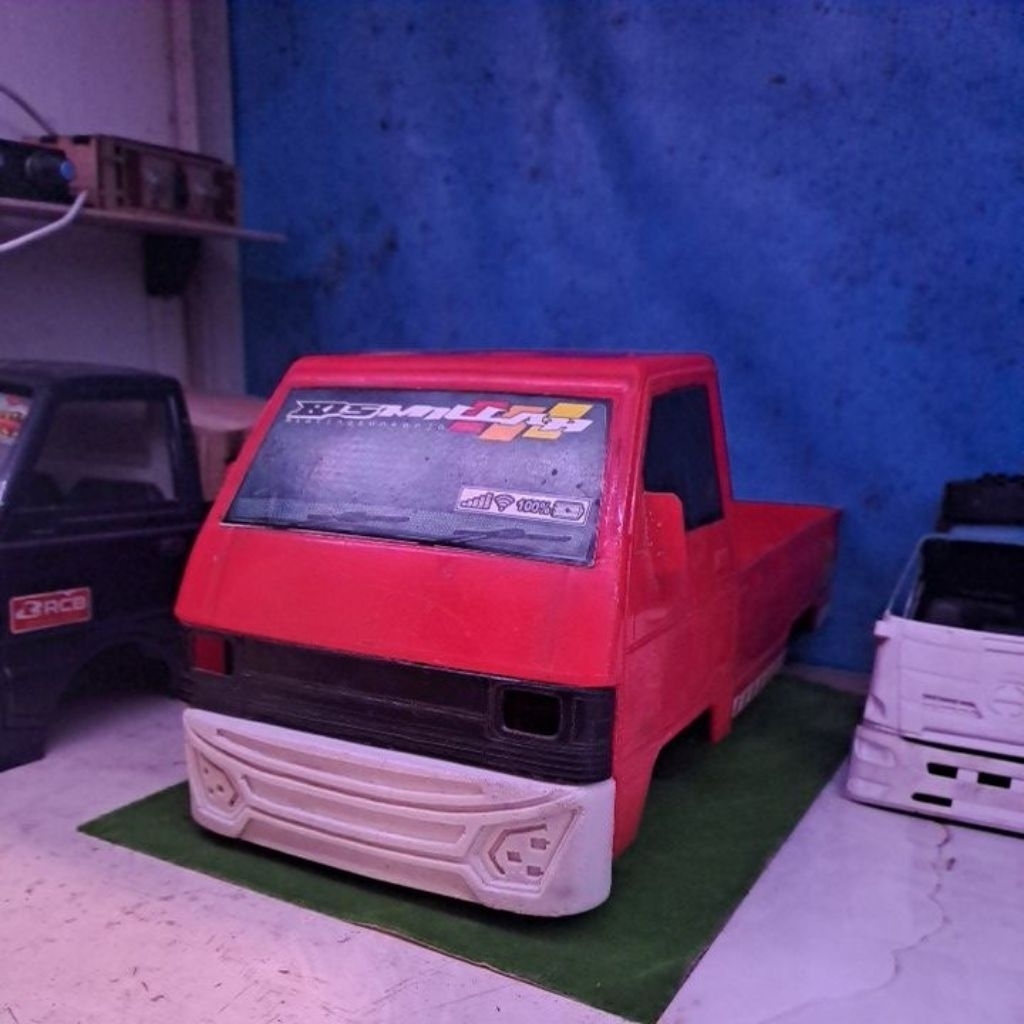 bemper depan jb5 miniatur l300 plastik/traga miniatur truk skala 12i