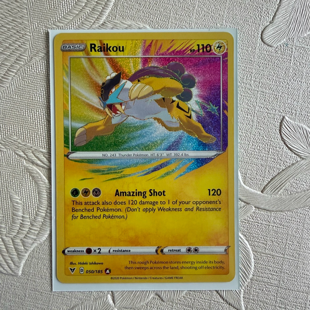 Pokemon Card English Raikou 50/185