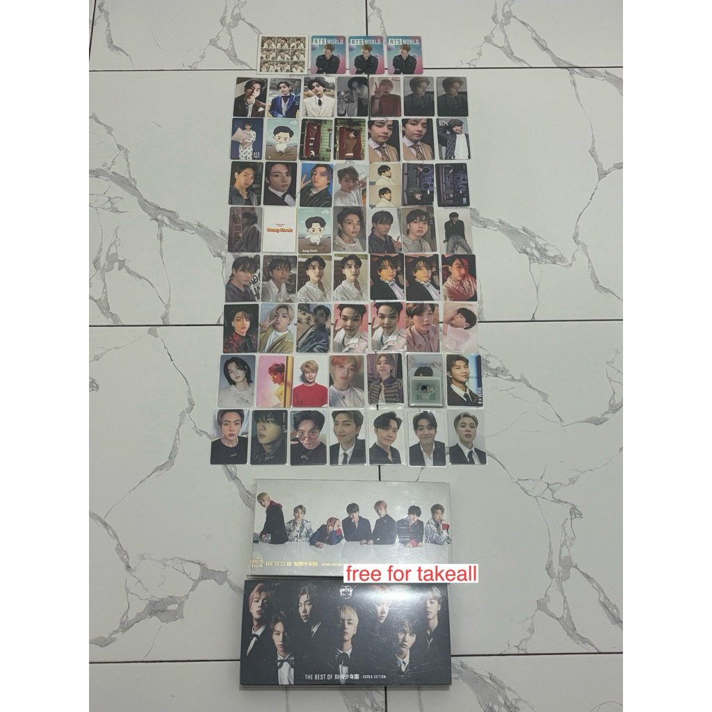 BTS ALBUM MEMORIES PHOTOCARD ALL RARE NAMJOON SEOKJIN YOONGI JHOPE JIMIN TAEHYUNG JUNGKOOK