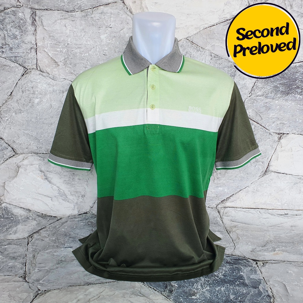 Baju Kaos Polo HUGO BOSS - Size XL sd XXL / LD 57 cm - Original - Used
