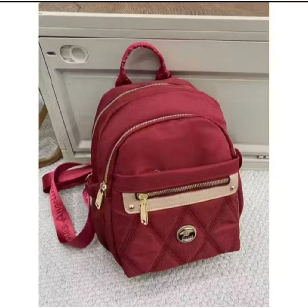 Tas ransel warna merah by jielshi