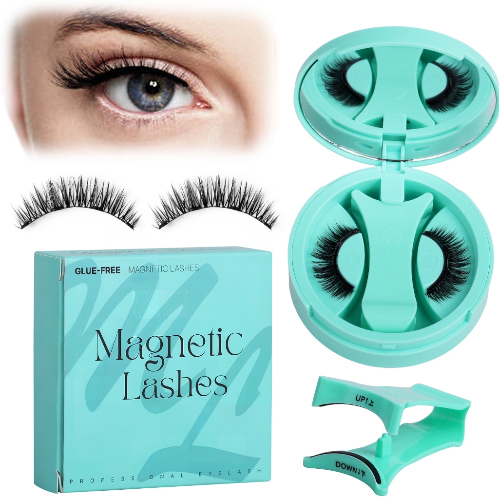 Green Magnetic Eyelashes | Magnetic Eyelashes Natural Look | Bulu Mata Palsu Magnet | Bulu Mata Natu