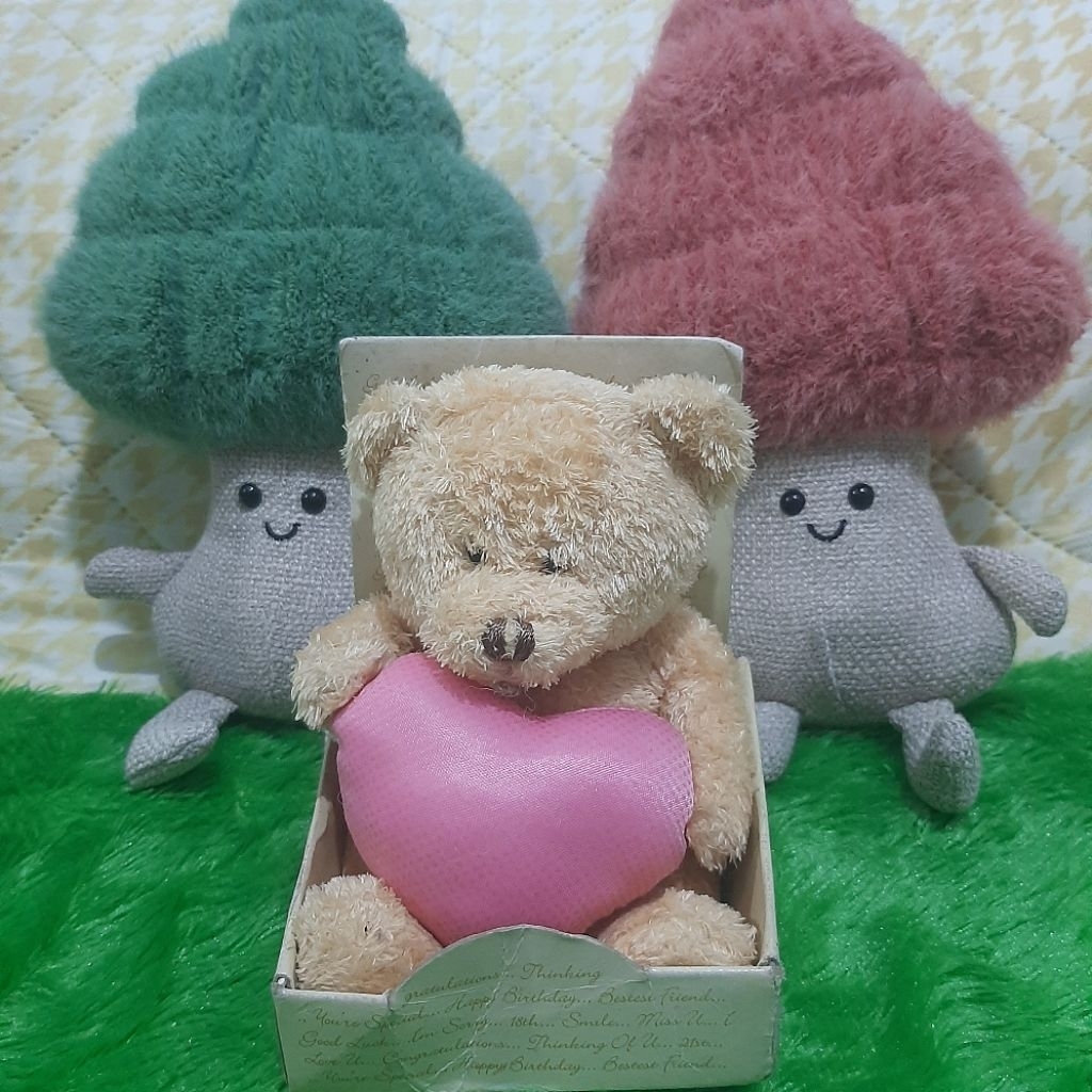 Boneka Bear Love Pink