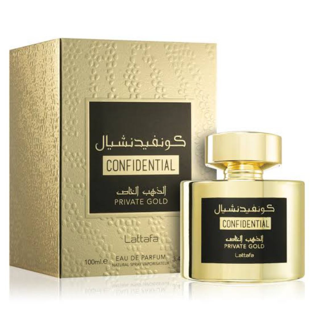 perfume confidential gold 100ml by Lattafa original parfum EDP eau de parfum