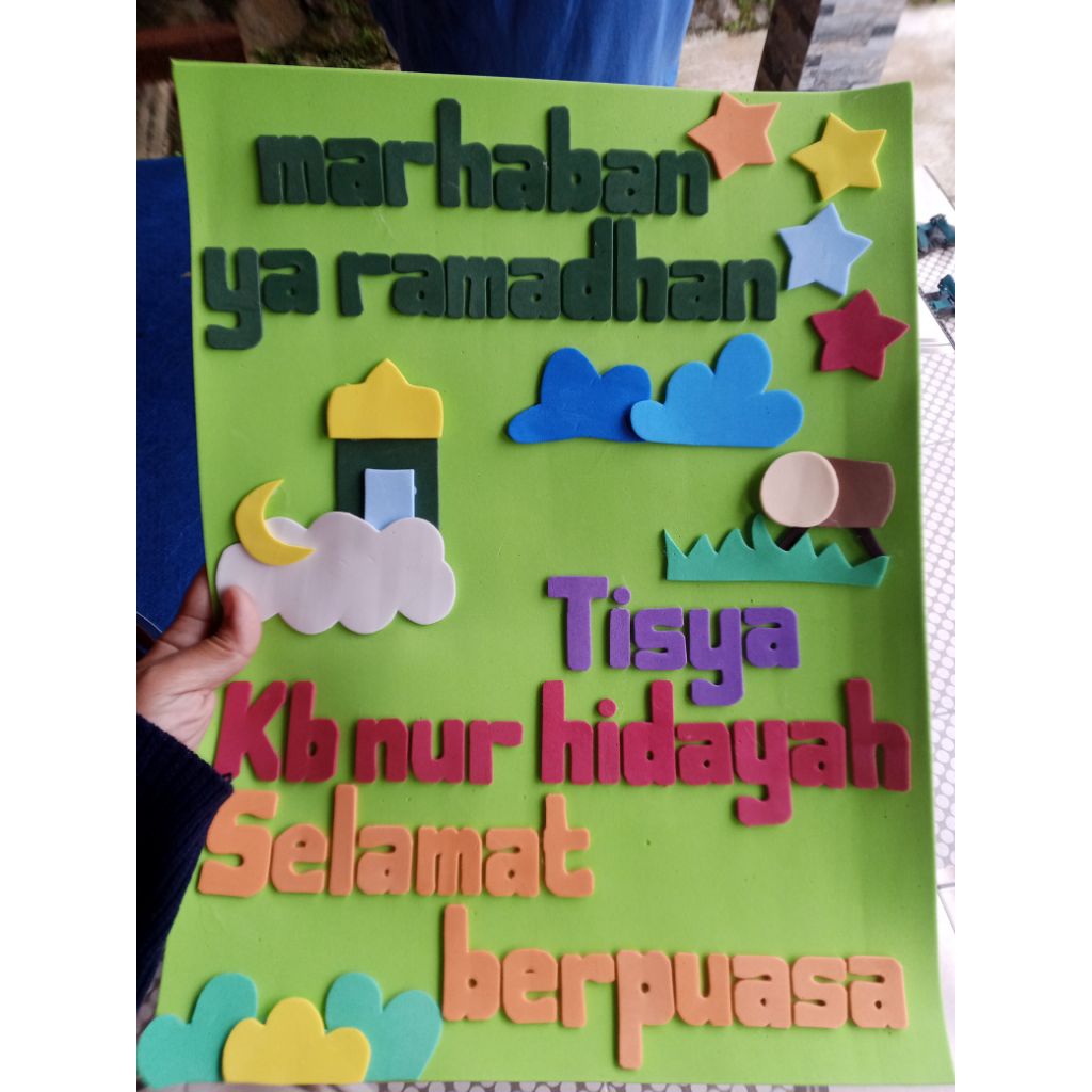 Poster Ramadhan//pawai Ramadhan//hiasan Ramadhan//bahan spon ati//custom