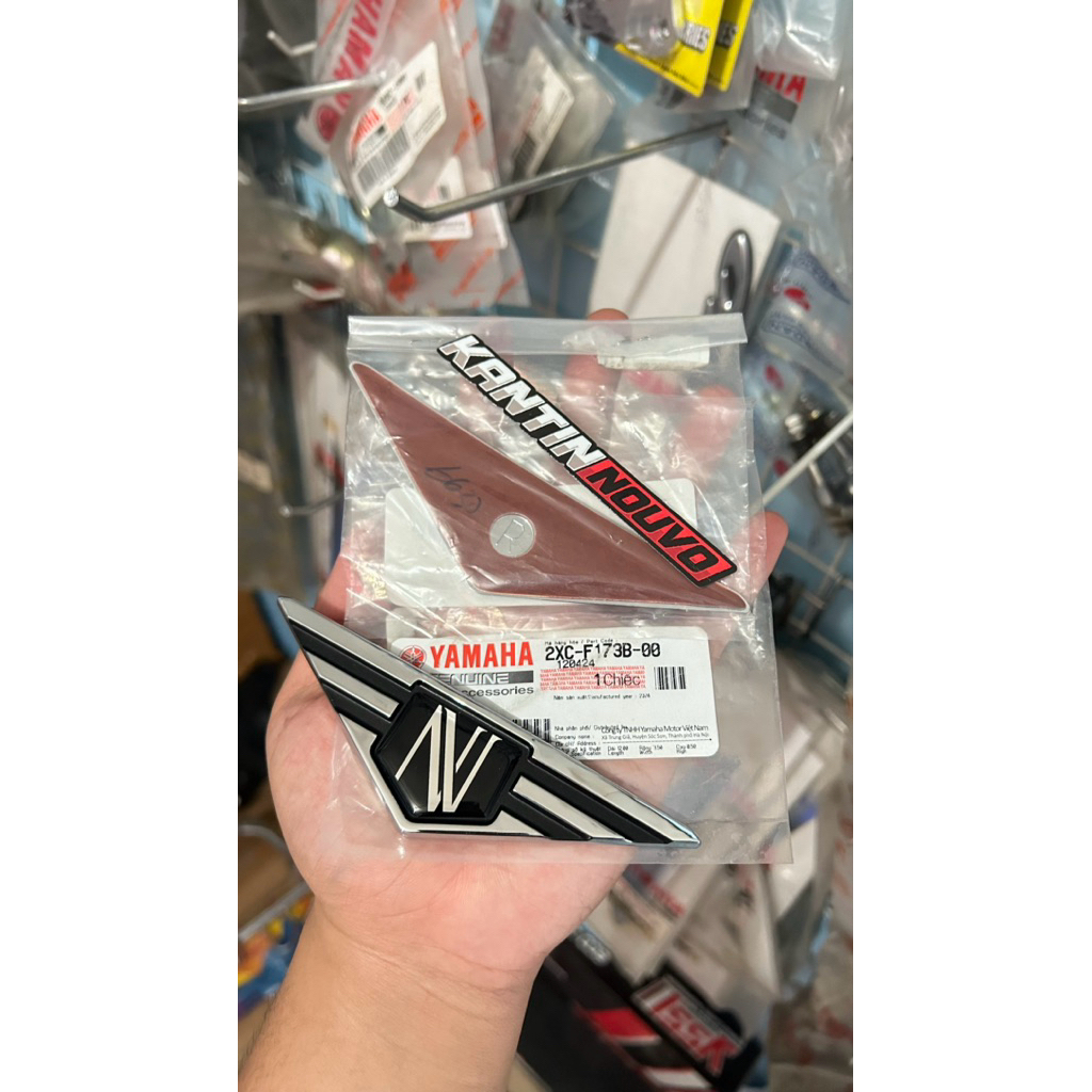 Emblem Nouvo Elegance SX Original Logo Tameng Depan Nouvo Elegance N Segitiga