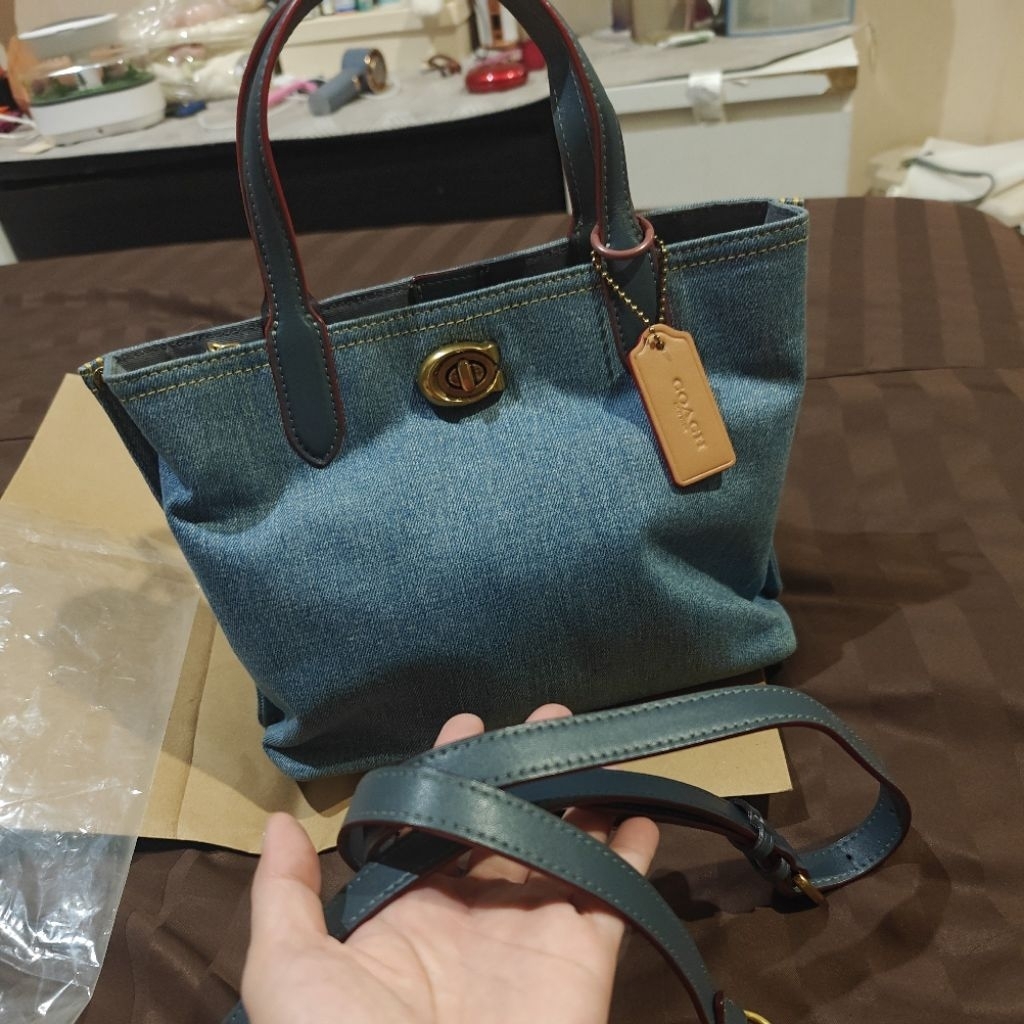 coach Tote blue jeans 2nd preloved