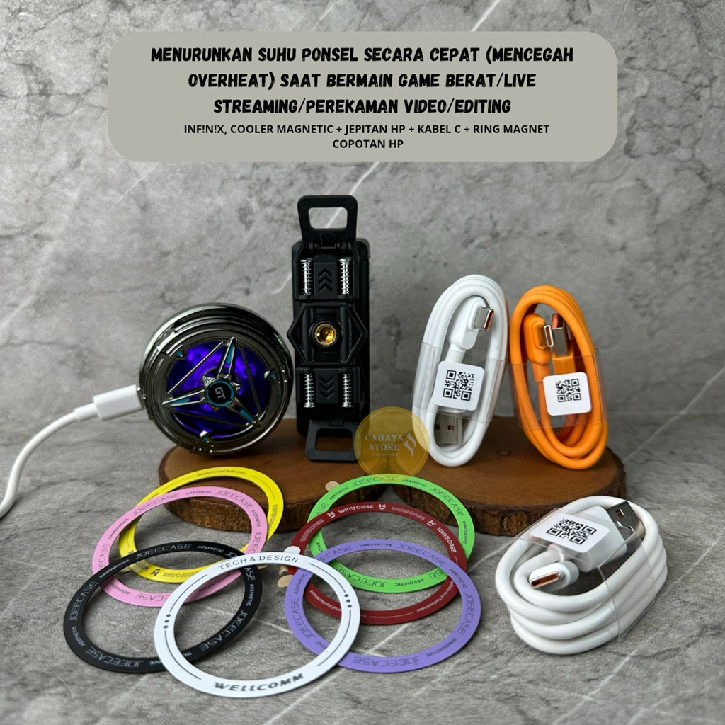 {GARANSI 1 TAHUN} FanCooler INFINIX Cooler Radiator Kipas Pendingin Hp Cooling Fan Gaming Asli ORIGI