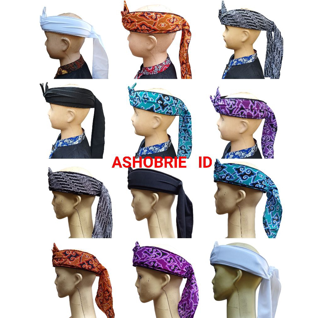 couple_iket sunda anak dan dewasa totopong blangkon udeng mahkotawangsa praktis tinggal pake dilengk