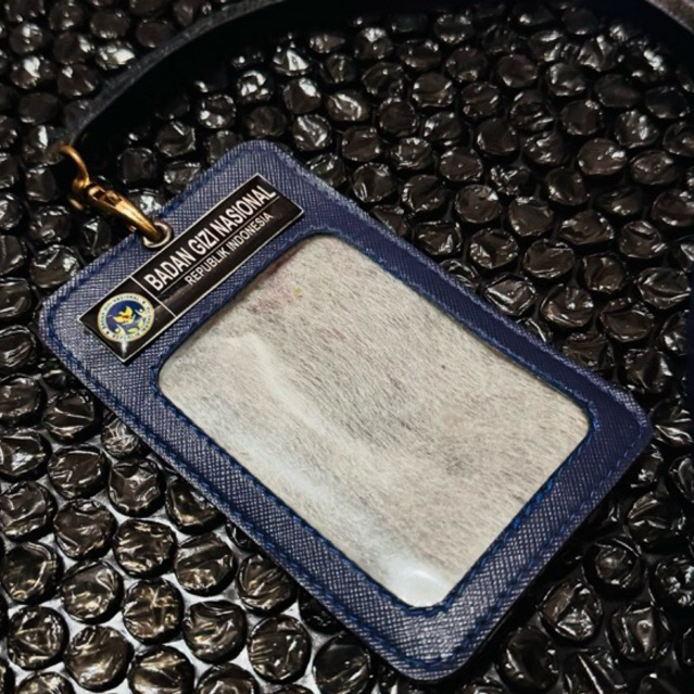 ID Card Tali Kalep Logo BADAN GIZI NASIONAL (BGN) Navy Biru Tua