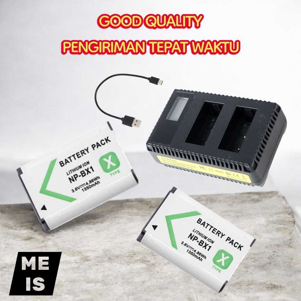 Charger & Baterai Sony RX100 Mark I II III / RX100II RX100III RX100IV RX100V RX100VI RX100VII - batr