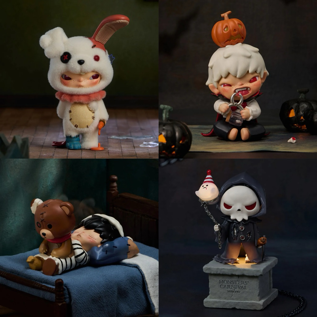 HIRONO MONSTERS’ CARNIVAL SERIES (sealed) KILLER BUNNY GRIM REAPER VAMPIRE SECRET DISEMBODIED POPMAR