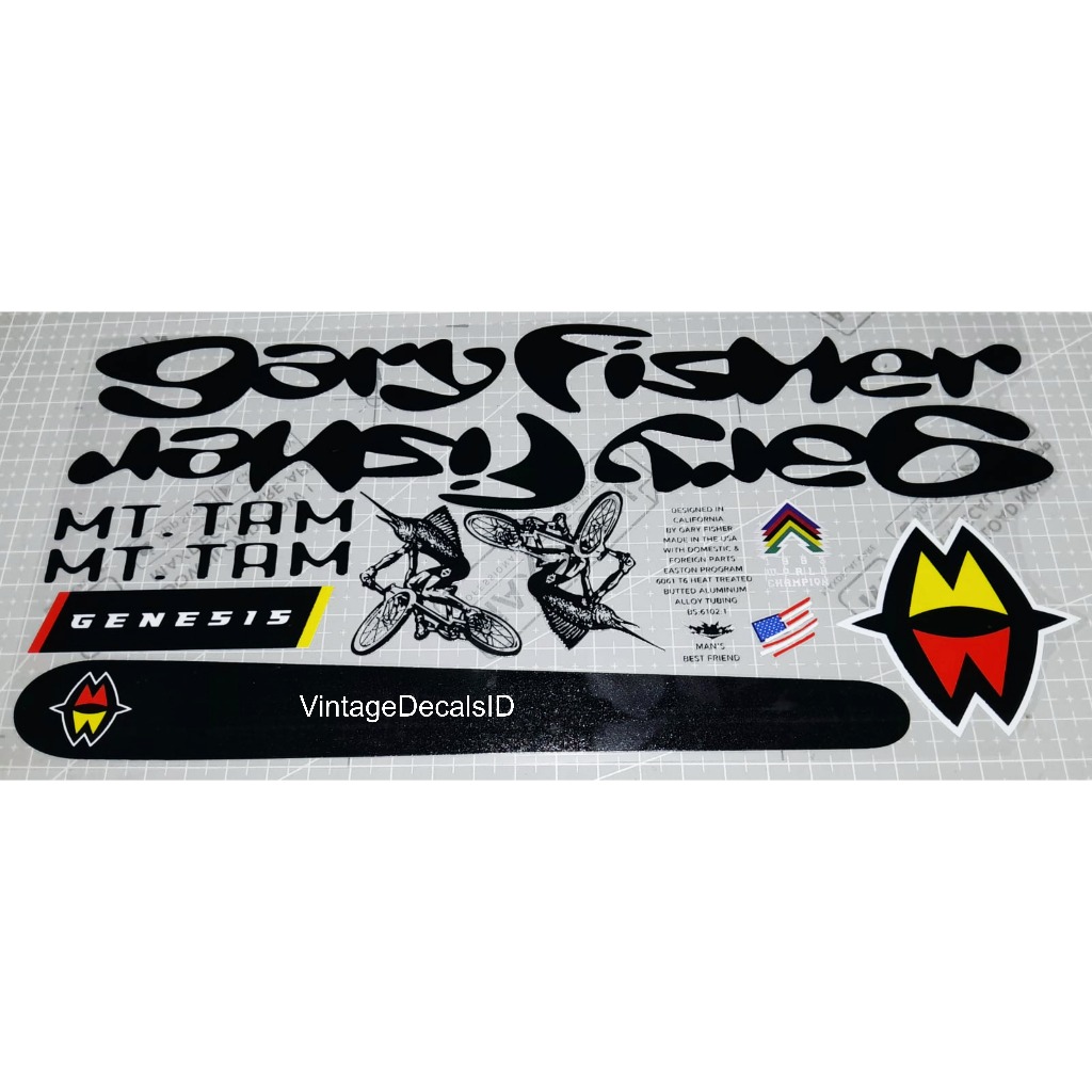 decals replacement Gary Fisher MT TAM