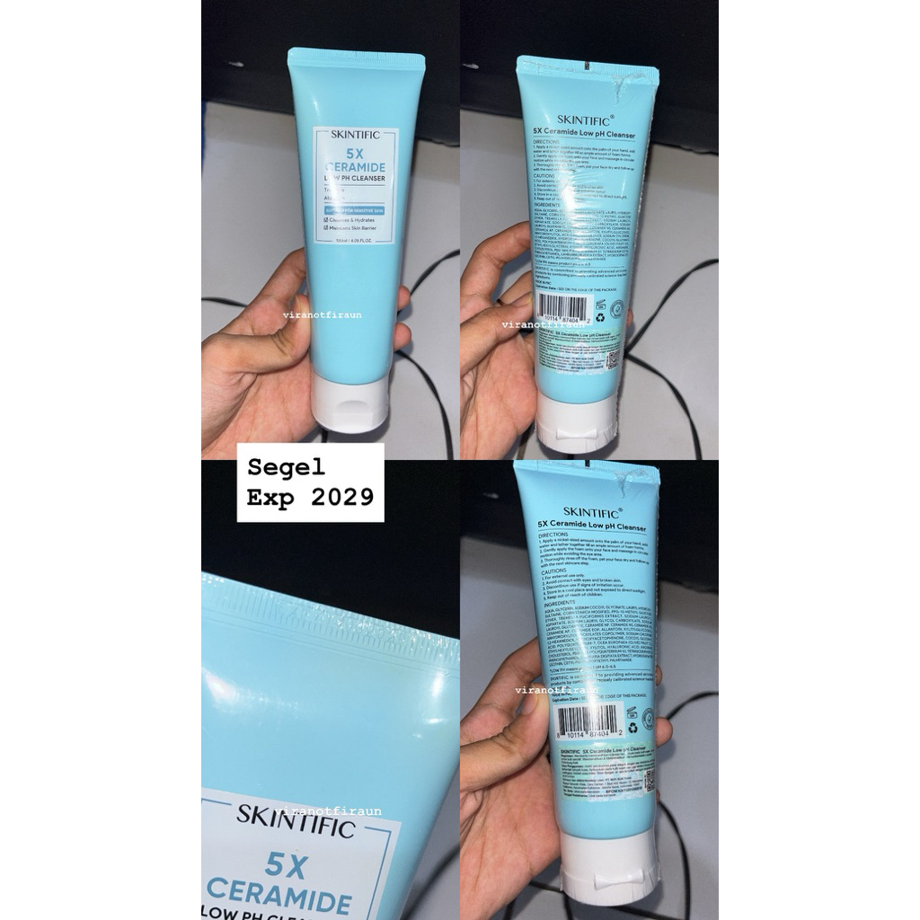 skintific 5x ceramide face cleanser
