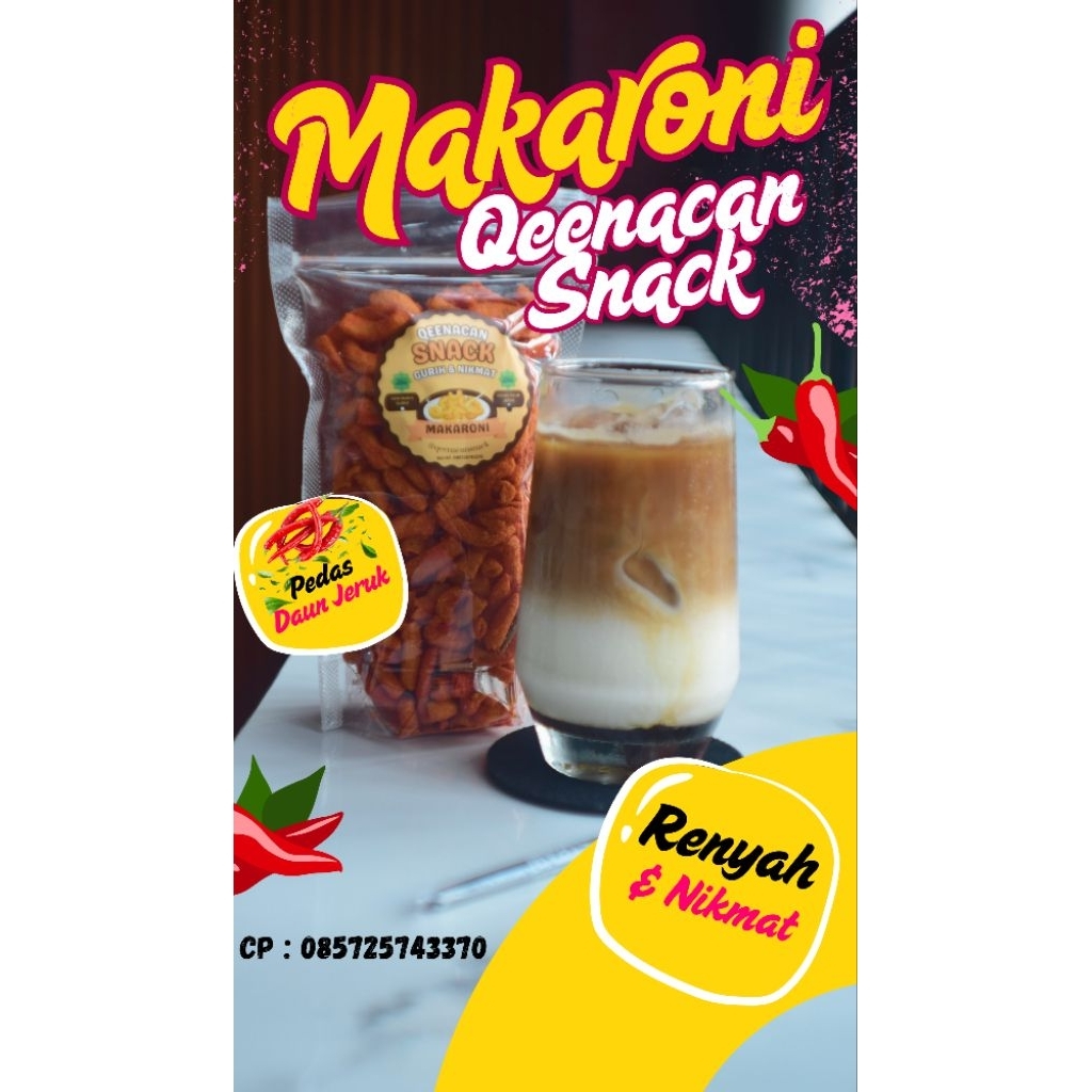 Makaroni Pedas Daun Jeruk Kemasan Ekonomis