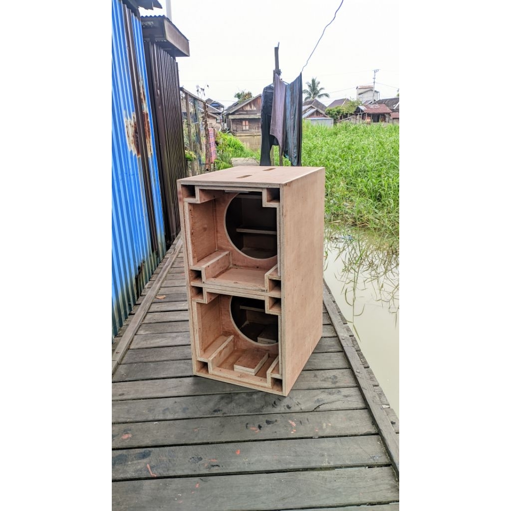 Box Planar 12inch double, triplek semi meranti 15mm