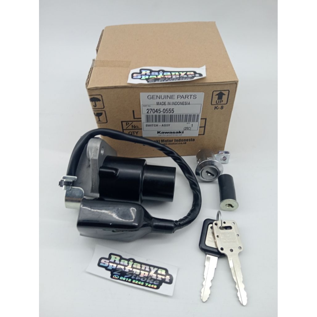 KUNCI KONTAK DEPAN MOTOR KAWASAKI NINJA RR NEW ORIGINAL KAWASAKI 27045-0555