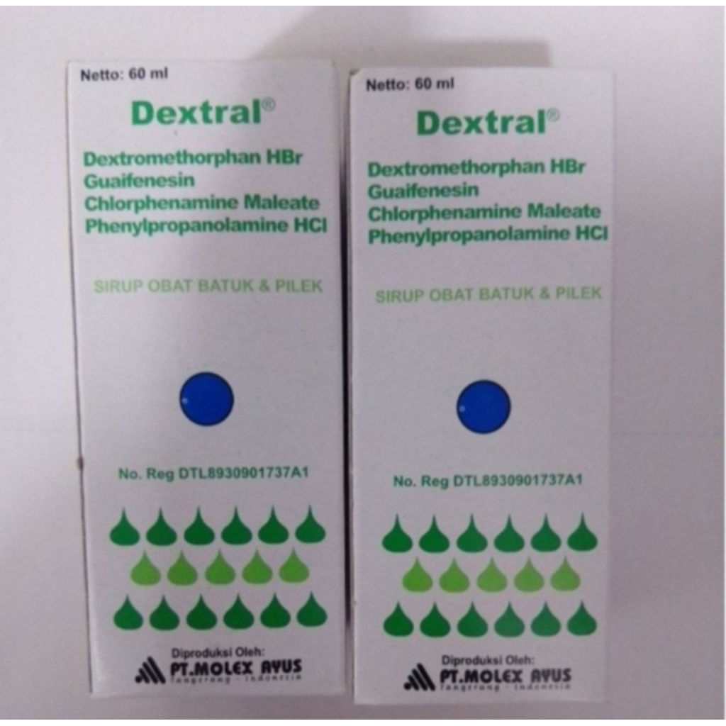 Dextral Sirup 60Ml & Dextral strip 10kaplet