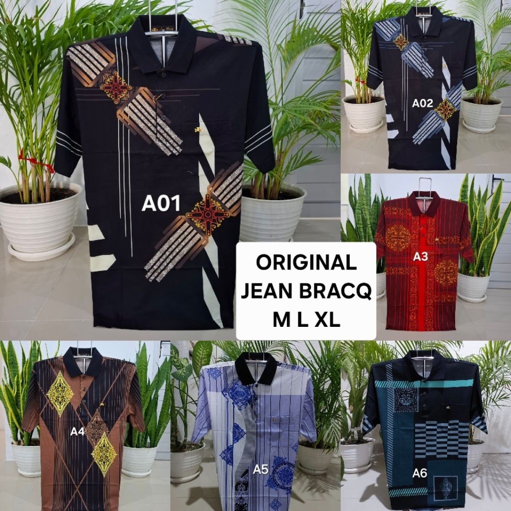 JB - KAOS JB PREMIUM A1-A30 SIZE M L XL - KAOS BAPAK MEREK JEANS BRACQ ORIGINAL BERKERAH