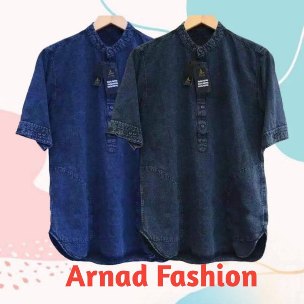 Koko Jeans Dewasa Kurta Pria Jumbo Stylish Adem