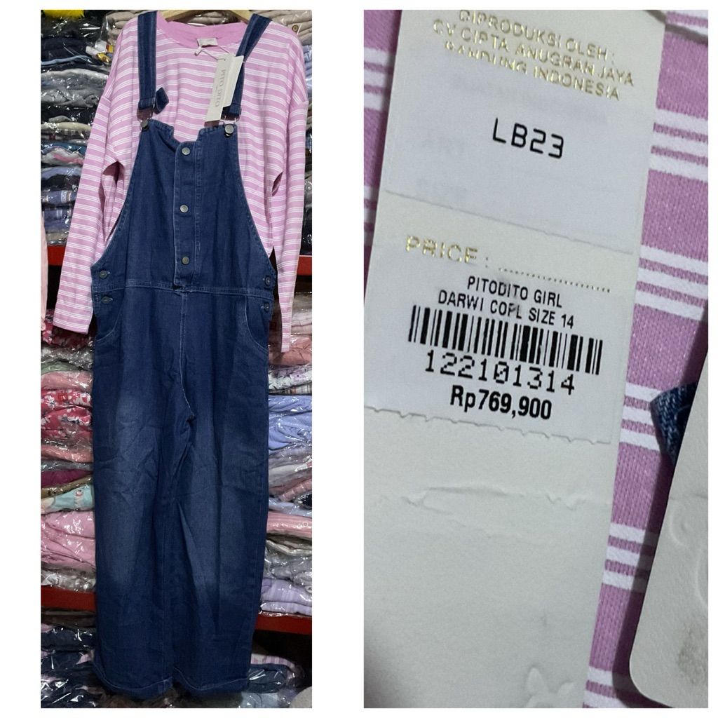 Overall Pito dito denim