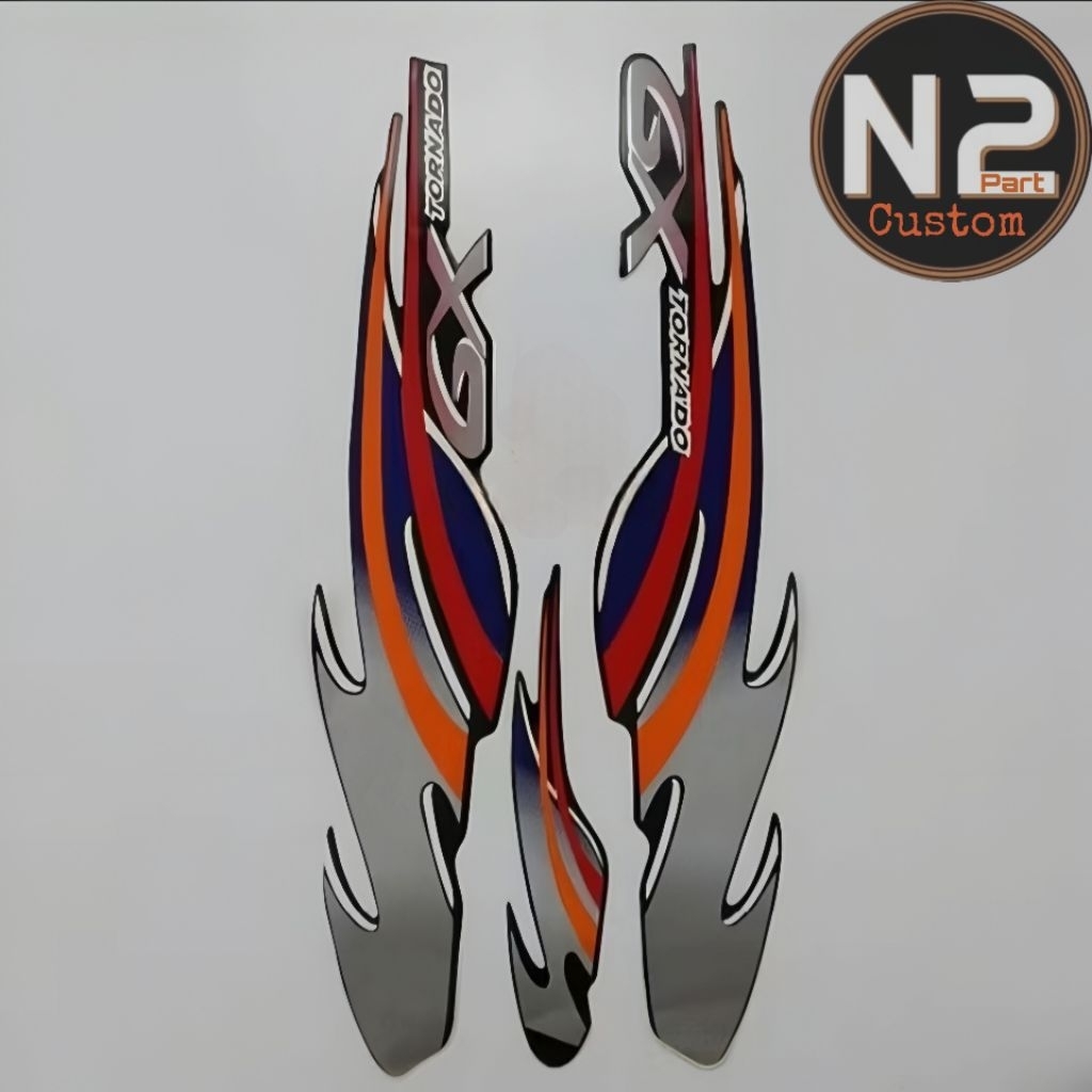 Striping stiker GX Tornado 98 Tornado gx 100 tahun 1998 hitam ungu berkualitas