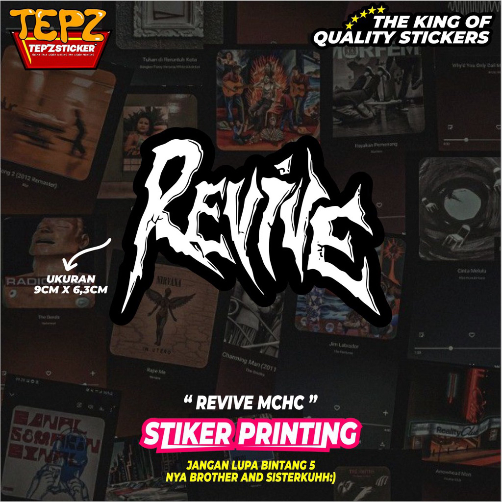 STIKER STICKER (REVIVE MCHC) STIKER BAND|STIKER METAL|STIKER TUMBLR|STIKER AESTHETIC