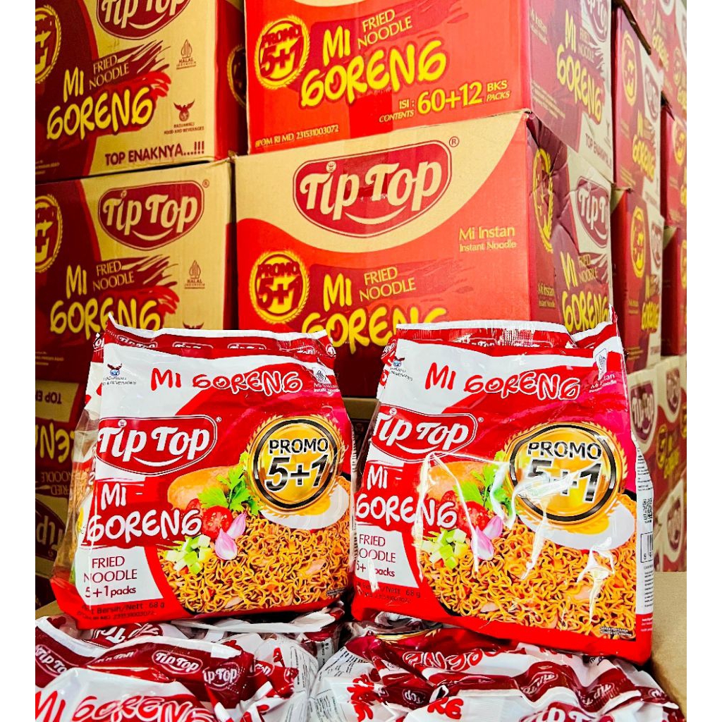 Mie Tip Top Goreng Isi 6 Pcs Mie Instan Goreng