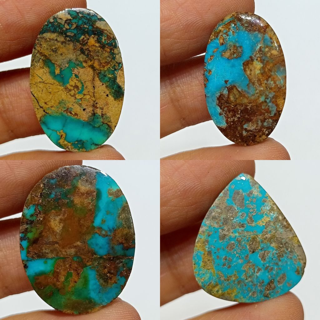 NATURAL PIRUS PERSIA BIRU SERAT EMAS (22)