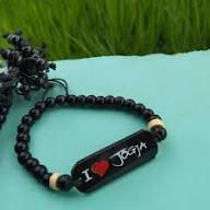 1 pcs gelang tali motif plat jogja warna hitam casual etnik unisek pria wanita souvenir malioboro ol