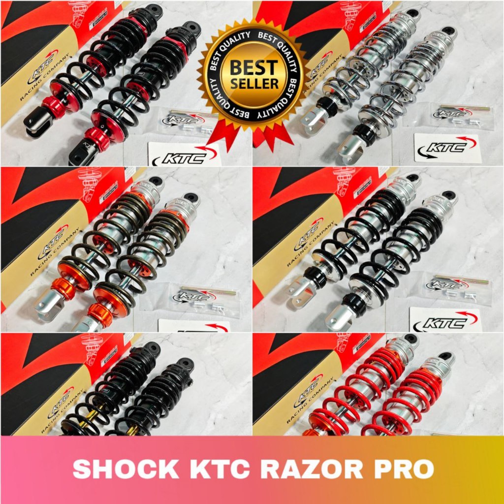 SHOCK KTC RACING RAZOR PRO 280MM 305MM 335MM 350MM 365MM NON TABUNG ORIGINAL DOUBLE SHOCK STEERING D
