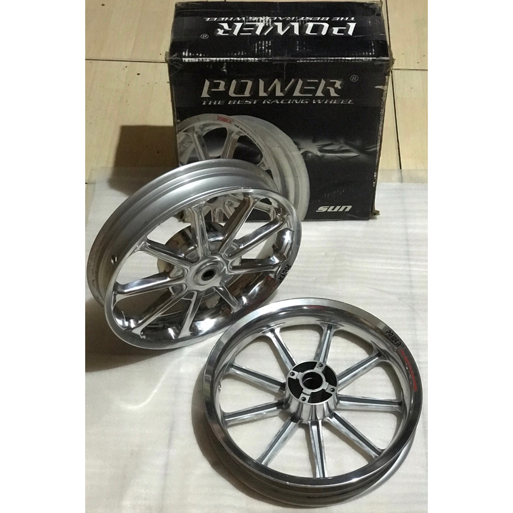 Velg Variasi POWER "SUN" CHROME Mio Sporty / Mio Smile / Mio Soul Karbu / Fino 115cc / Nouvo - Styli