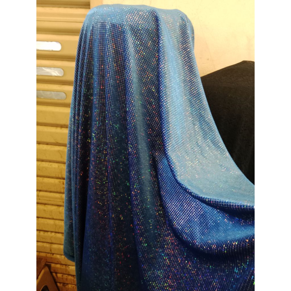 bahan kain beludru motif sisik ular pelangi, kain beludru antik