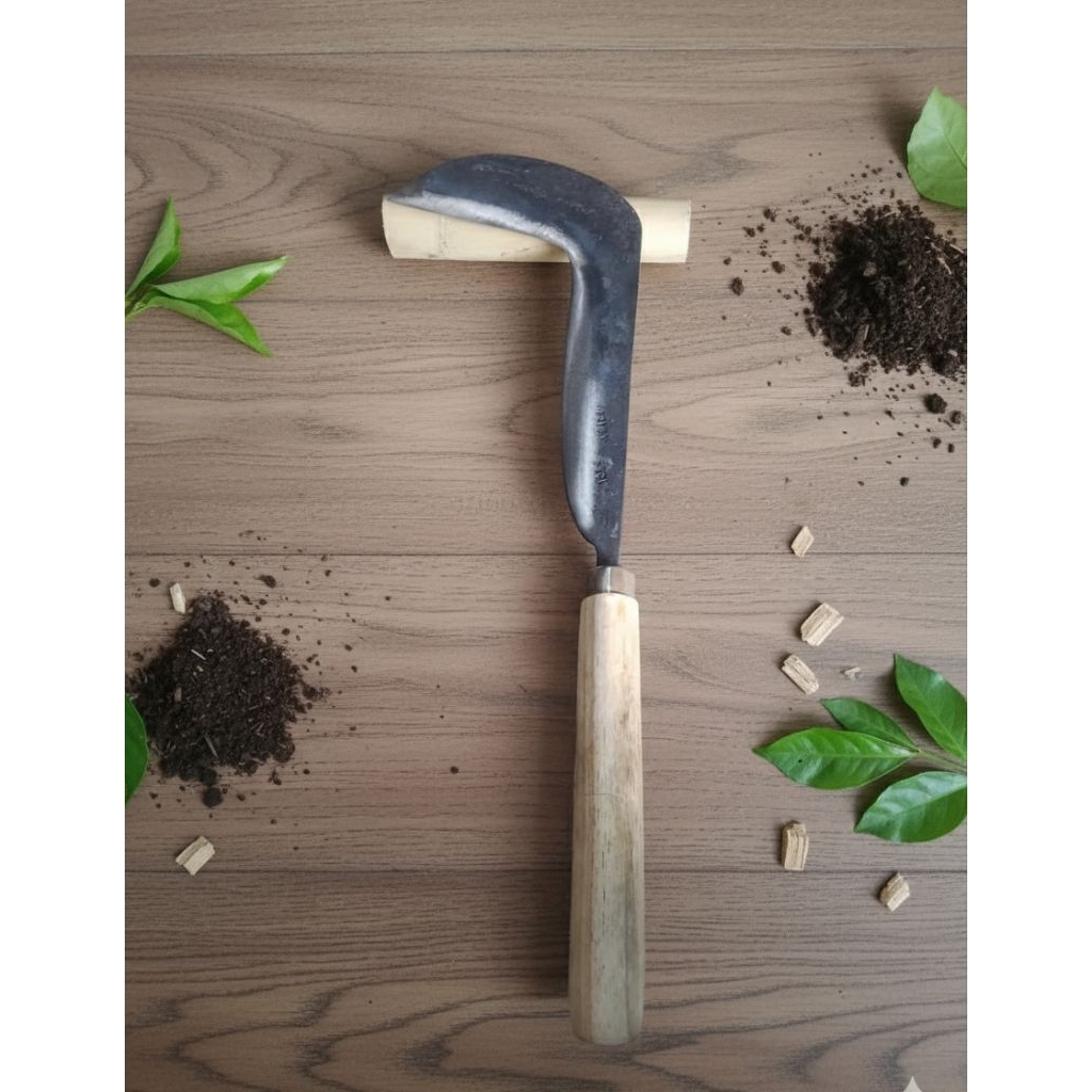 Arit Sabit Baja Asli - Alat Pertanian Pemotong Rumput & Padi Super Tajam