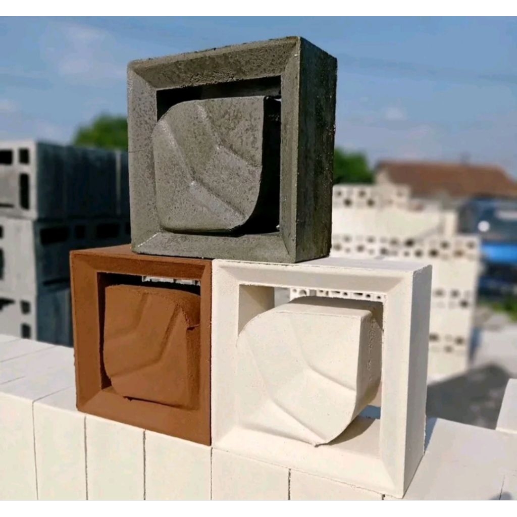 Roster/Loster/Beton/Lubang/Angin (Motif daun)