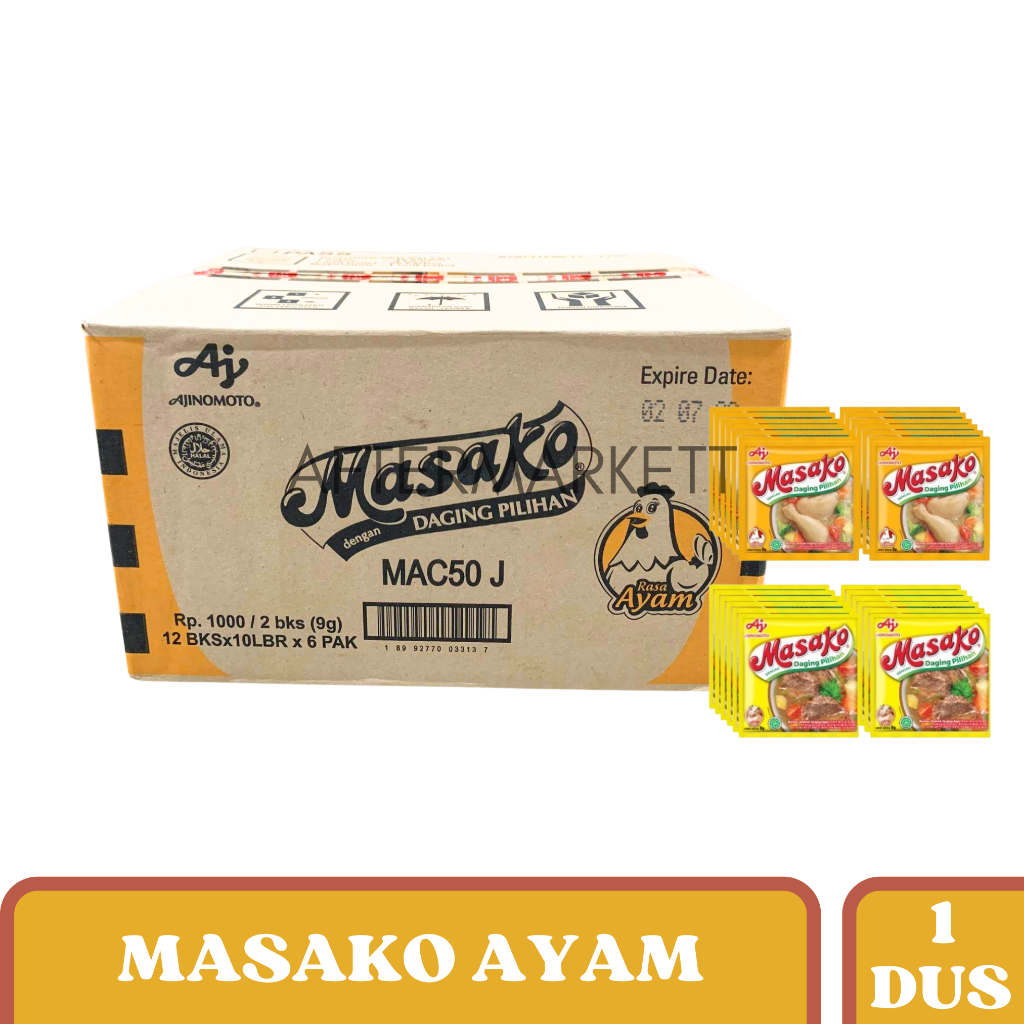 Masako Ayam Sachet 1 Dus