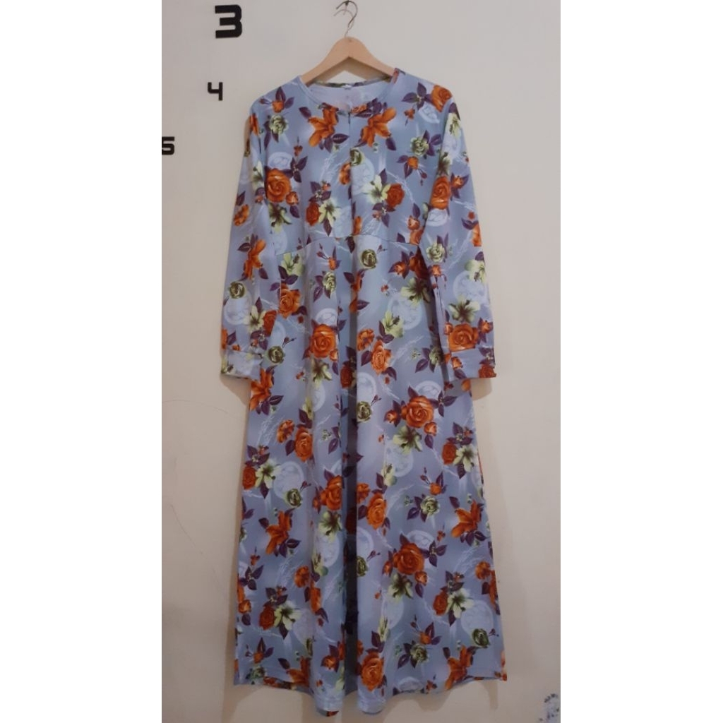 preloved gamis jumbo mawar