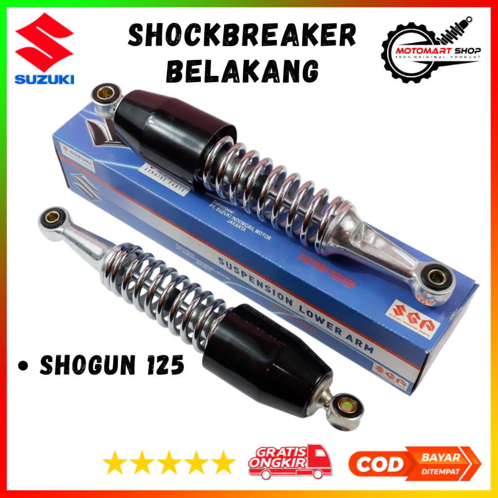 Shock Belakang Suzuki Shogun 125 340mm Ori / Shock Belakang Shogun 125 Sepasang