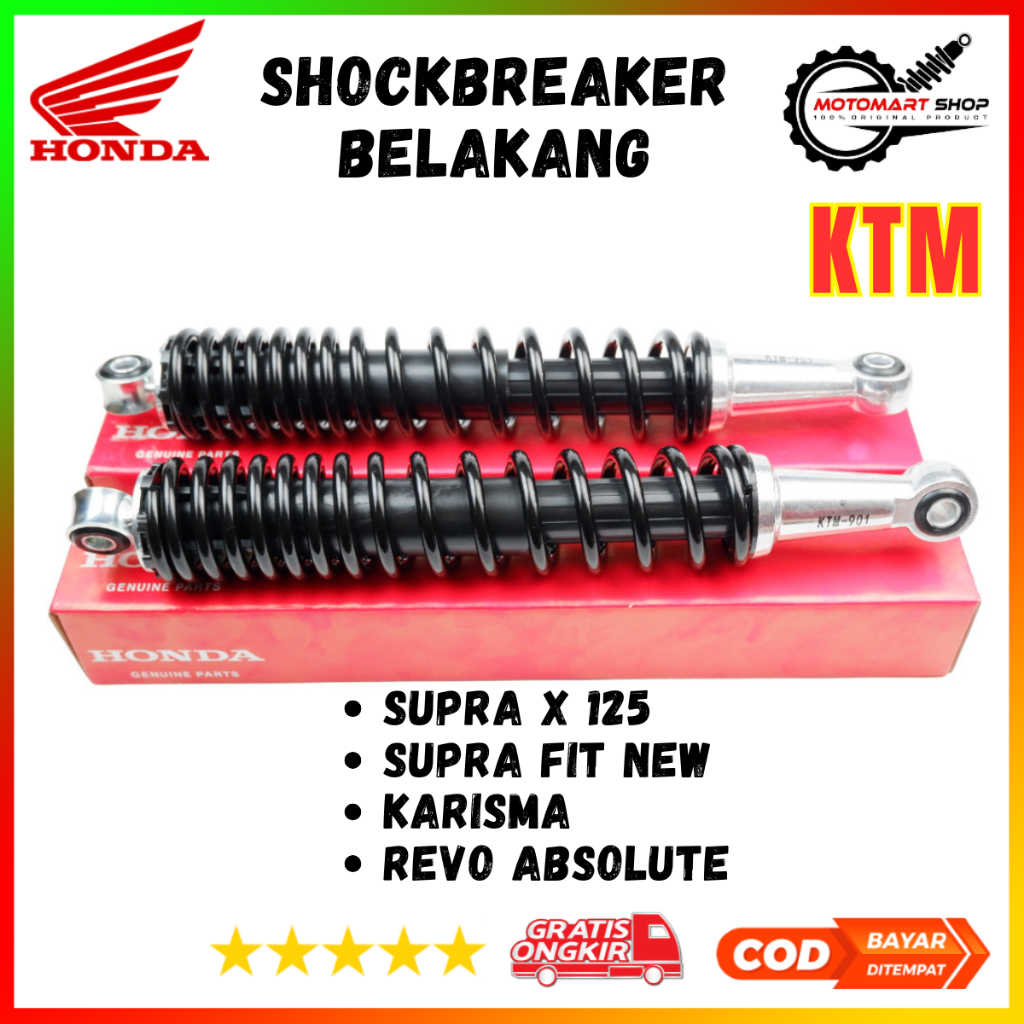 Shock Belakang Supra Fit Box Supra x 125 Ori / Shock Honda Karisma / Shockbreaker Supra x 125 Ori Pr
