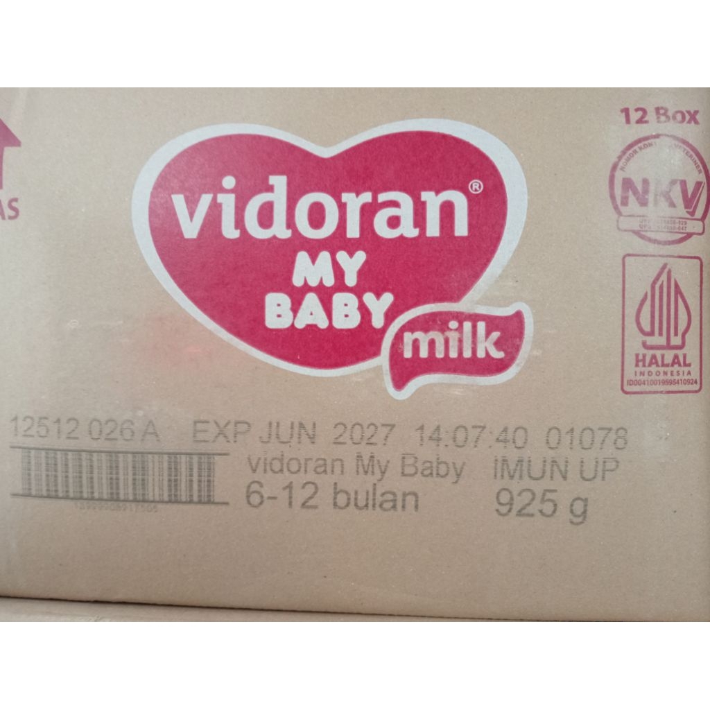 VIDORAN 1 KARTON 925GR ISI 12 PCS